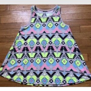 Geo print tank top